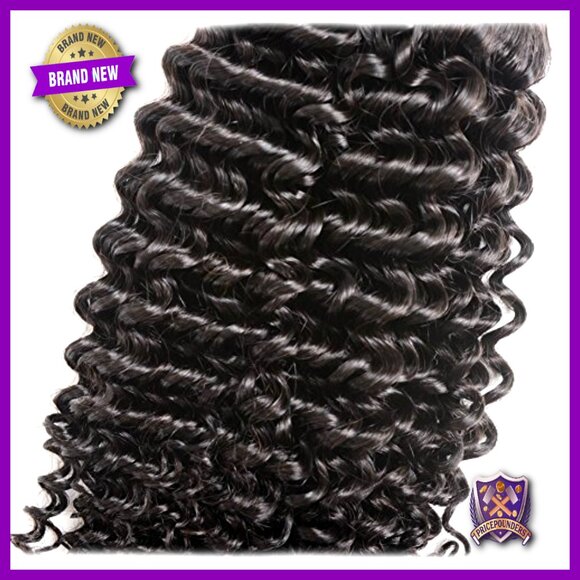 4 Brazilian Kinky Curly Human Hair Bundles 10 Inch Virgin Weave main image 6
